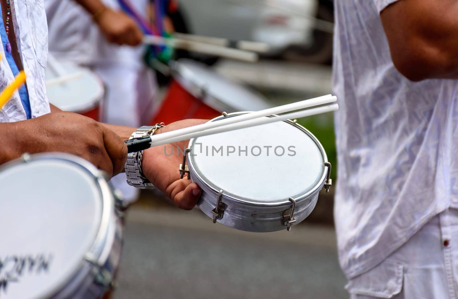 Tambourines being played in the streets of the city of Belo Horizonte by Fred_Pinheiro
