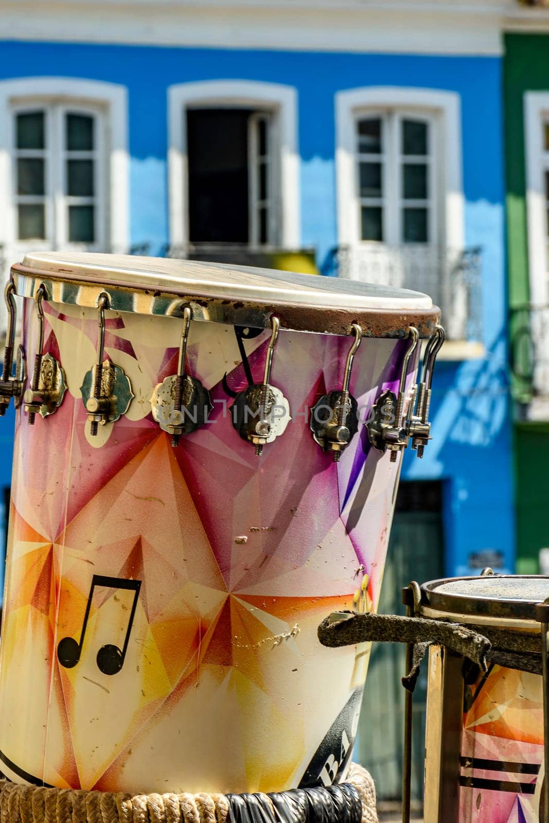 Traditional colorful and handcrafted drums by Fred_Pinheiro
