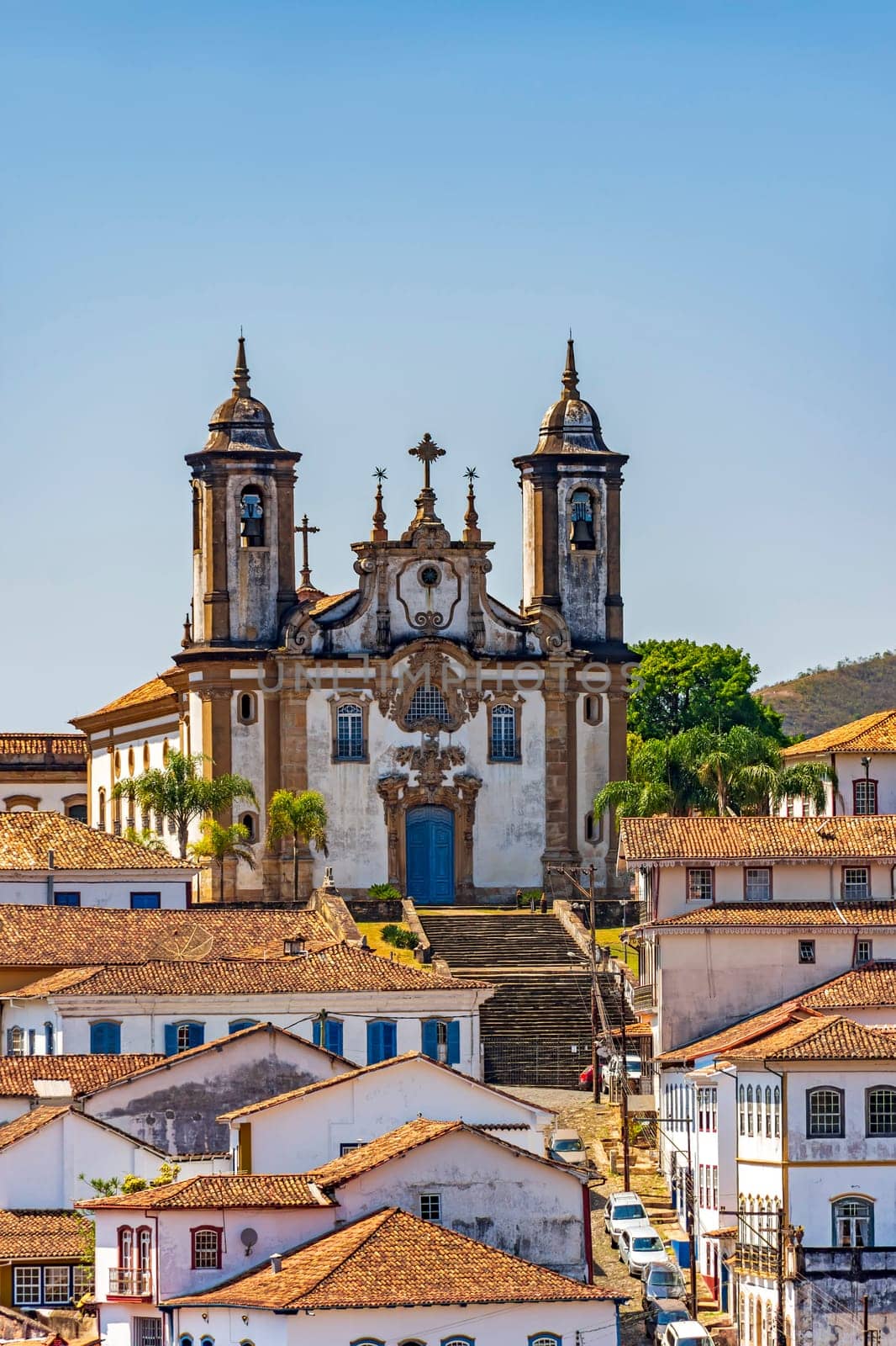 View of the historic city of Ouro Preto by Fred_Pinheiro