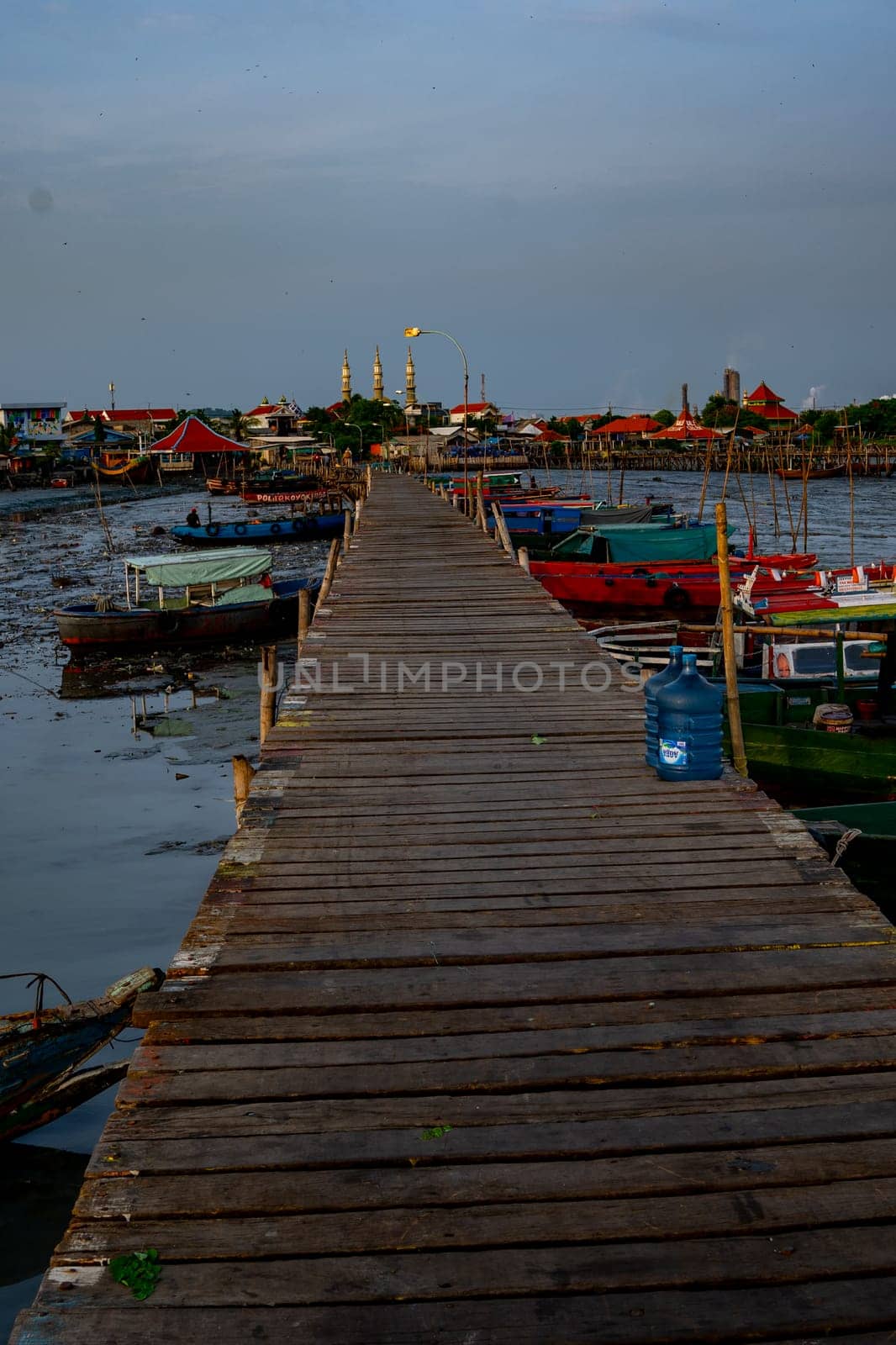 December 10, 2022. Morning at the Kroman Traditional Dock, Gresik, East Java, Indonesia