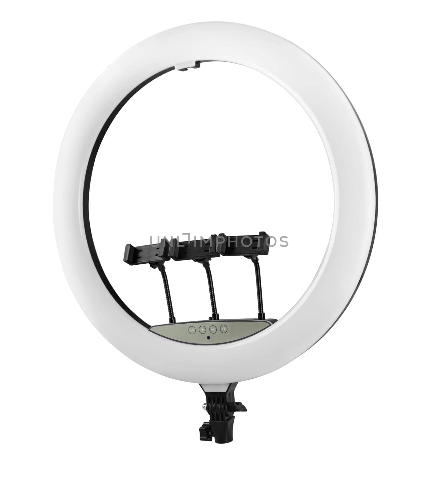 ring selfie lamp with phone holder, white background in insulation by A_A