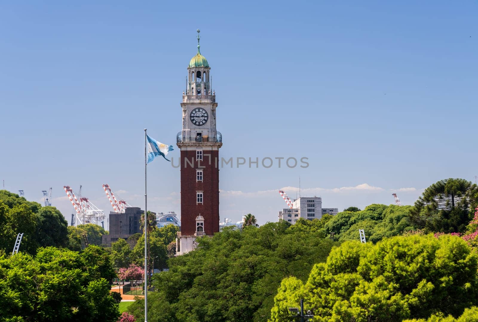 Torre Monumental renamed from Torre de los Ingleses after Falkands War in Buenos Aires in Argentina