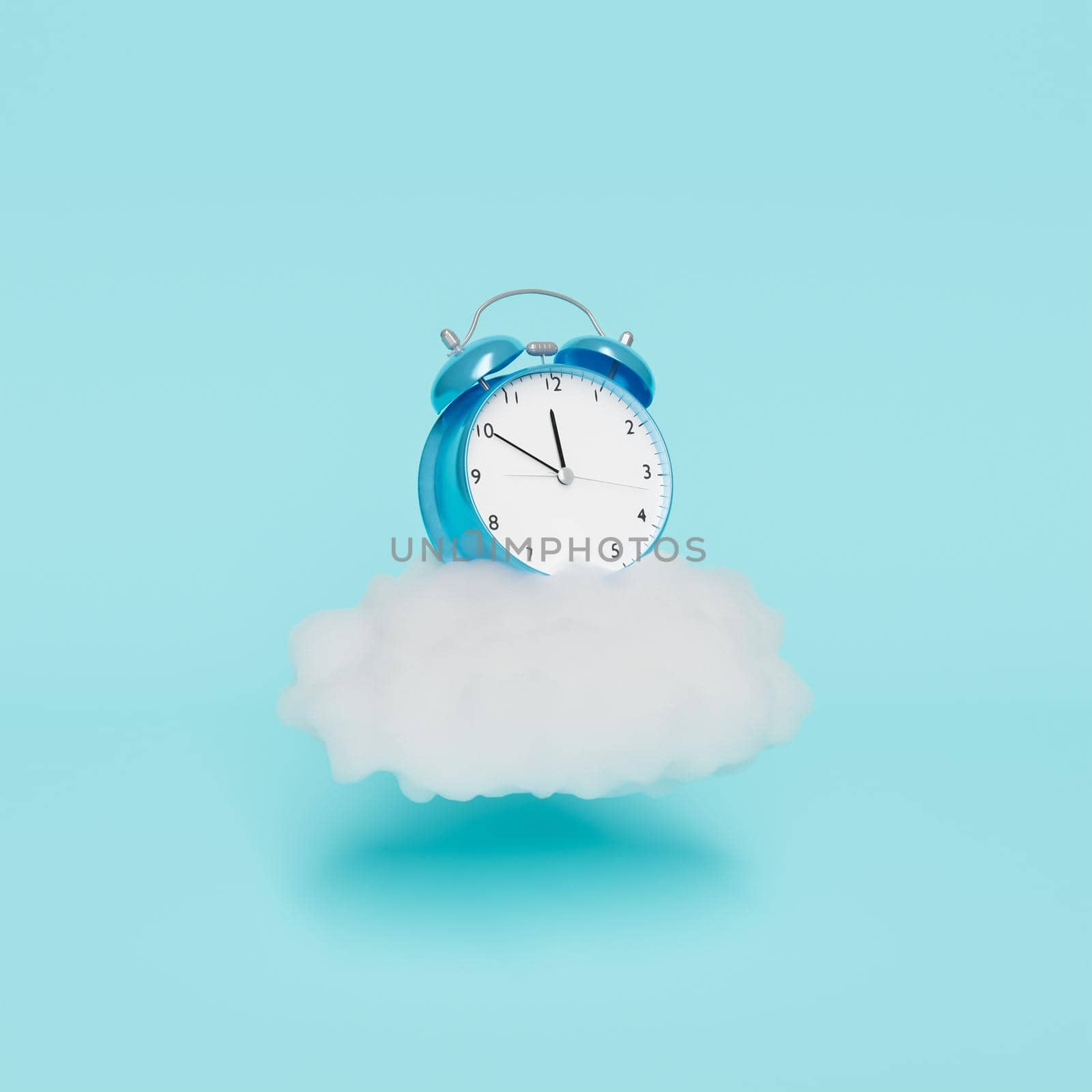 alarm clock on top of a cloud by asolano