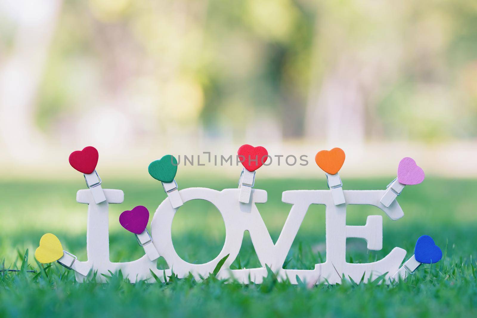 LOVE text, valentines day background romantic moment in nature