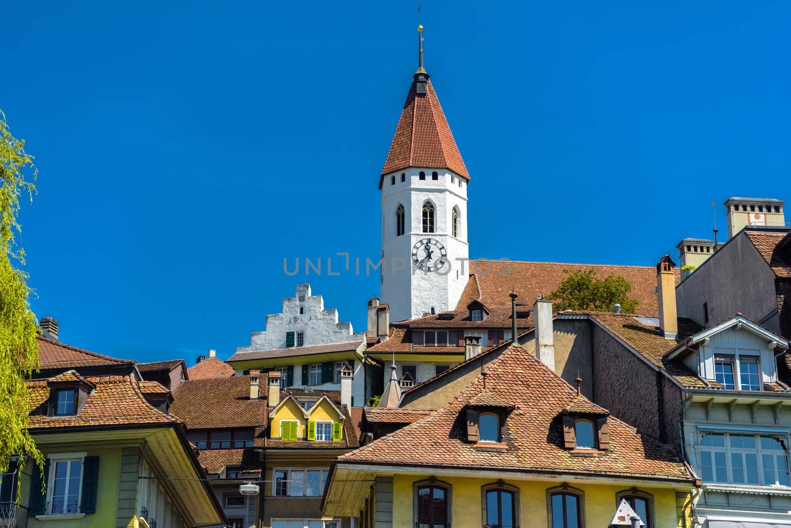 Church in Thun, Thunersee Bern Switzerland.