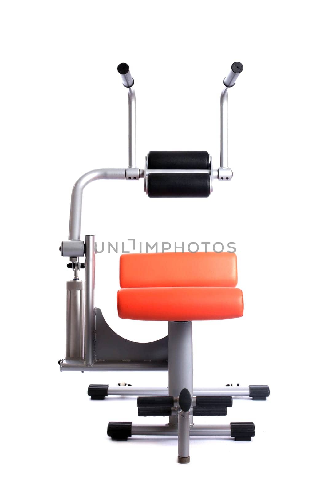 Modern power trainer for fitness isolated on white