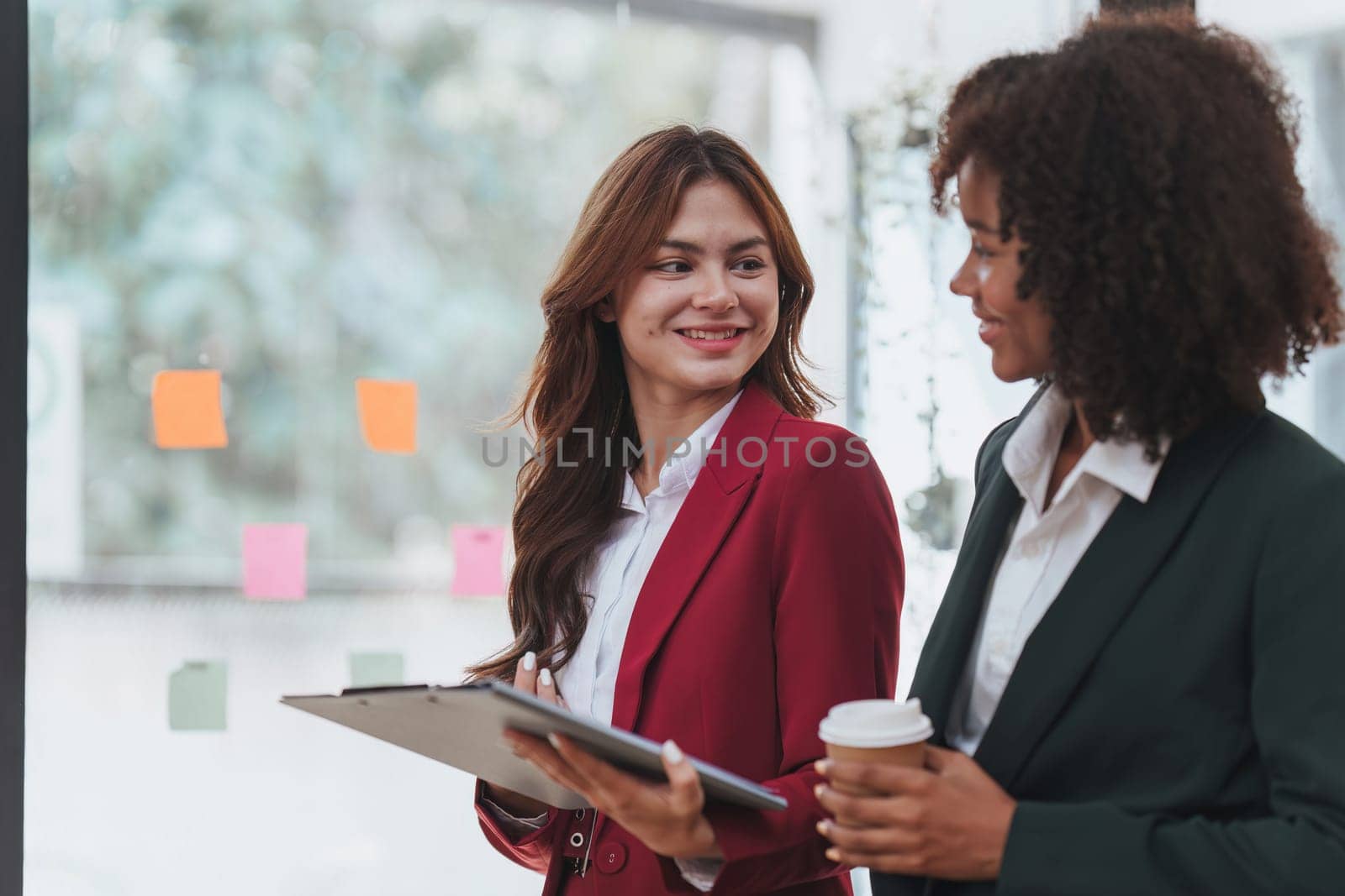 Multiethnic business people in meeting. Accountant people do document, tax, exchange, accounting and Financial advisor concept.