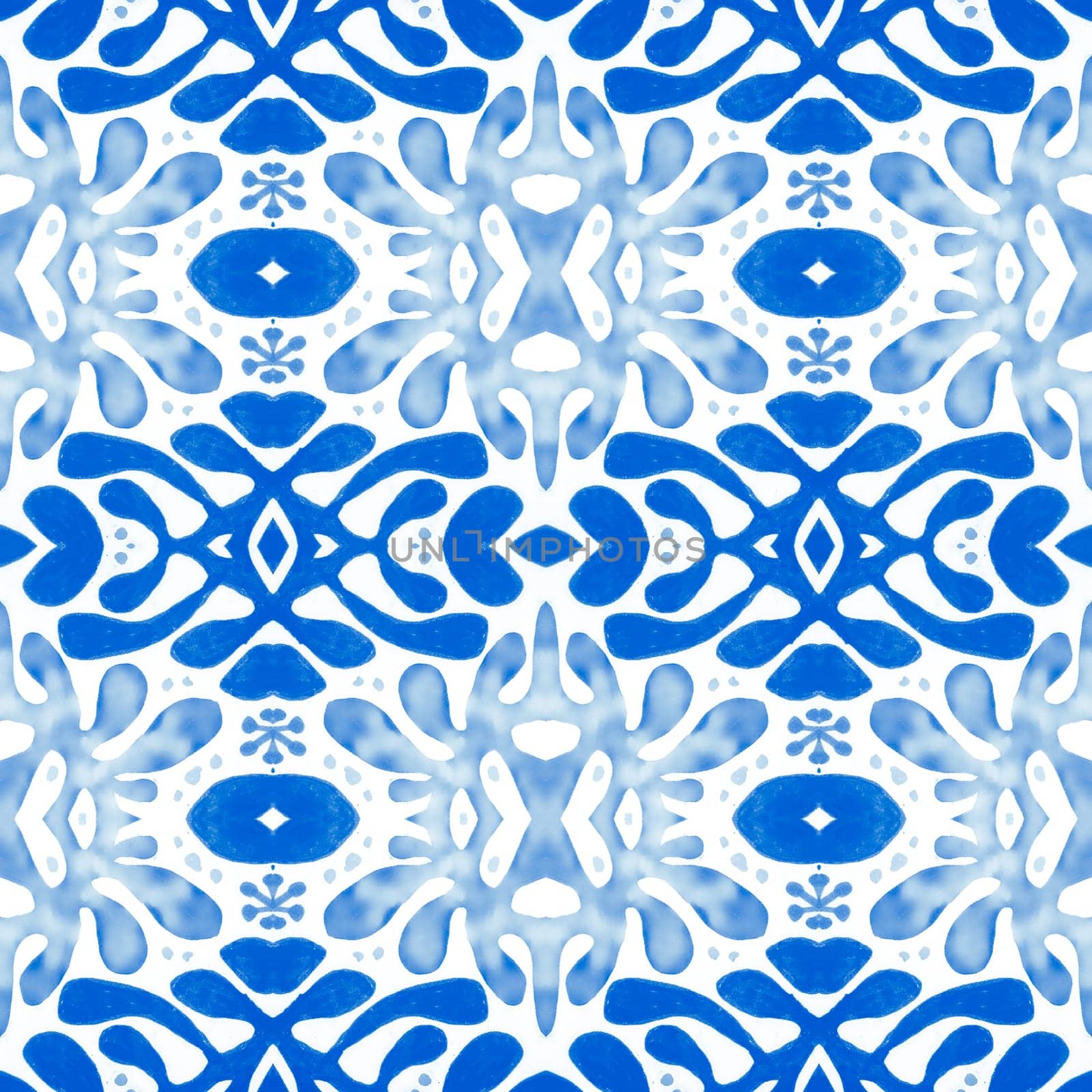 Portuguese style. Seamless talavera ceramic. Abstract spanish texture. Portuguese tile pattern. Moroccan geometric mosaic. Floral italian azulejo design. Portuguese pattern.