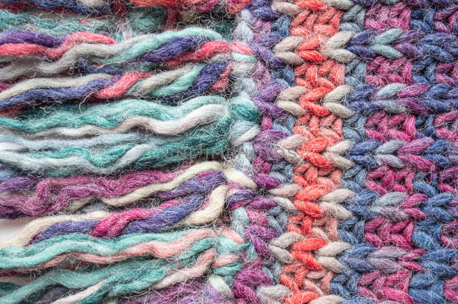 Fiber Knitted Background. Vintage Woven Design. Handmade Christmas Fabric. Macro Knitted Texture. Cotton Thread. Scandinavian Warm Decor. Structure Cloth Garment. Knitting Texture.