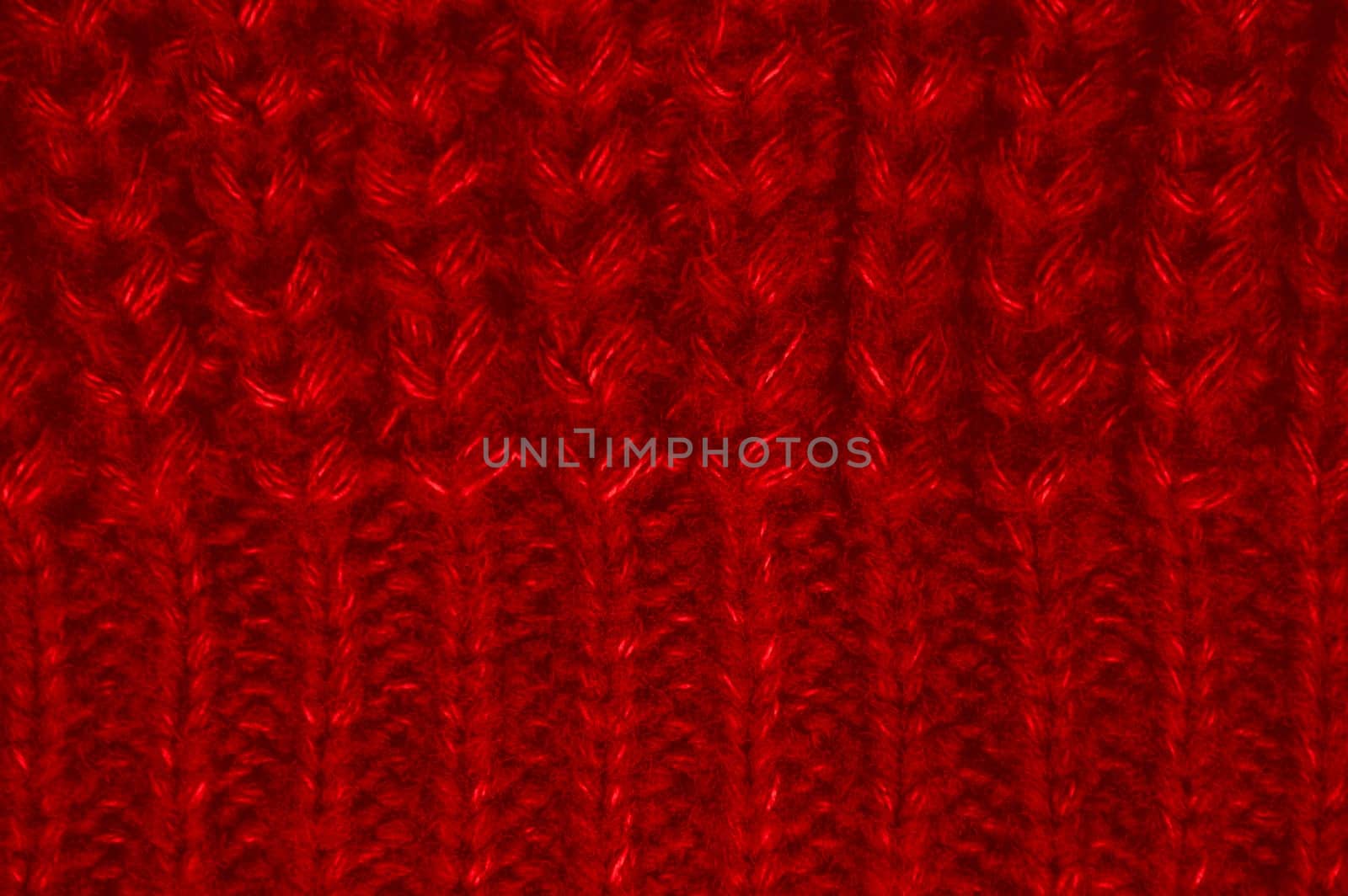 Detail Abstract Wool. Organic Woven Pullover. Cotton Handmade Xmas Background. Structure Knitted Fabric. Red Fiber Thread. Nordic Christmas Blanket. Soft Canvas Wallpaper. Knitted Wool.