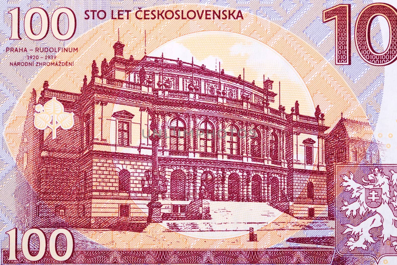 Prague - Rudolfinum from Czechoslovak money by johan10