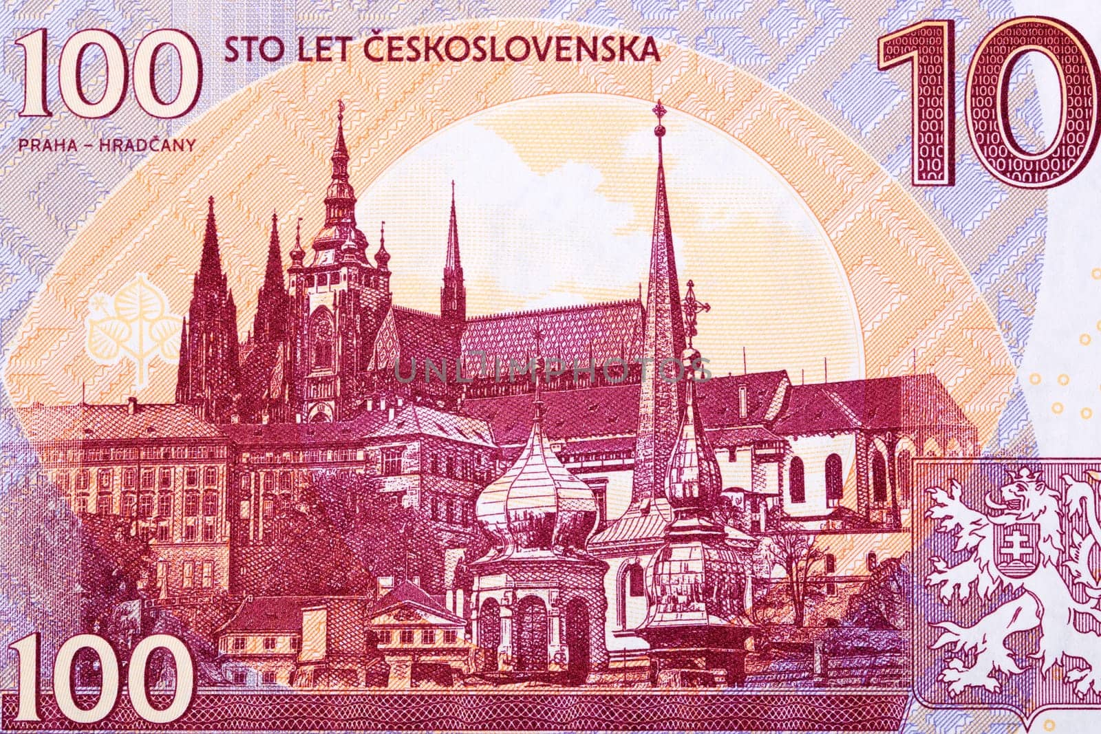 Prague - Hradczany from Czechoslovak money by johan10