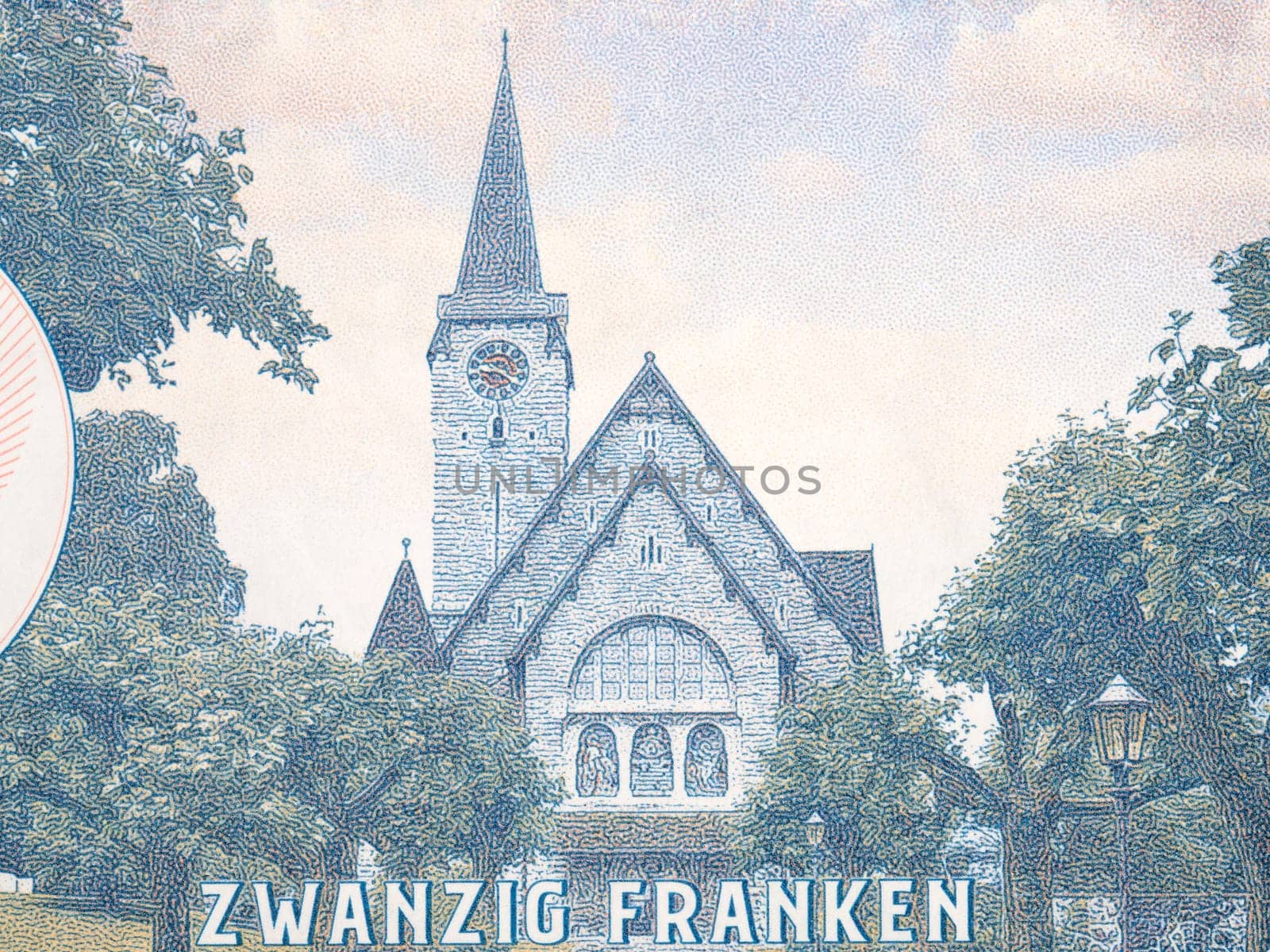 Church of St. Nicholas Balzers from money by johan10