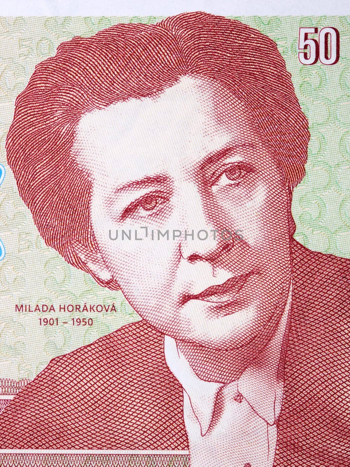 Milada Horakova a portrait from money by johan10