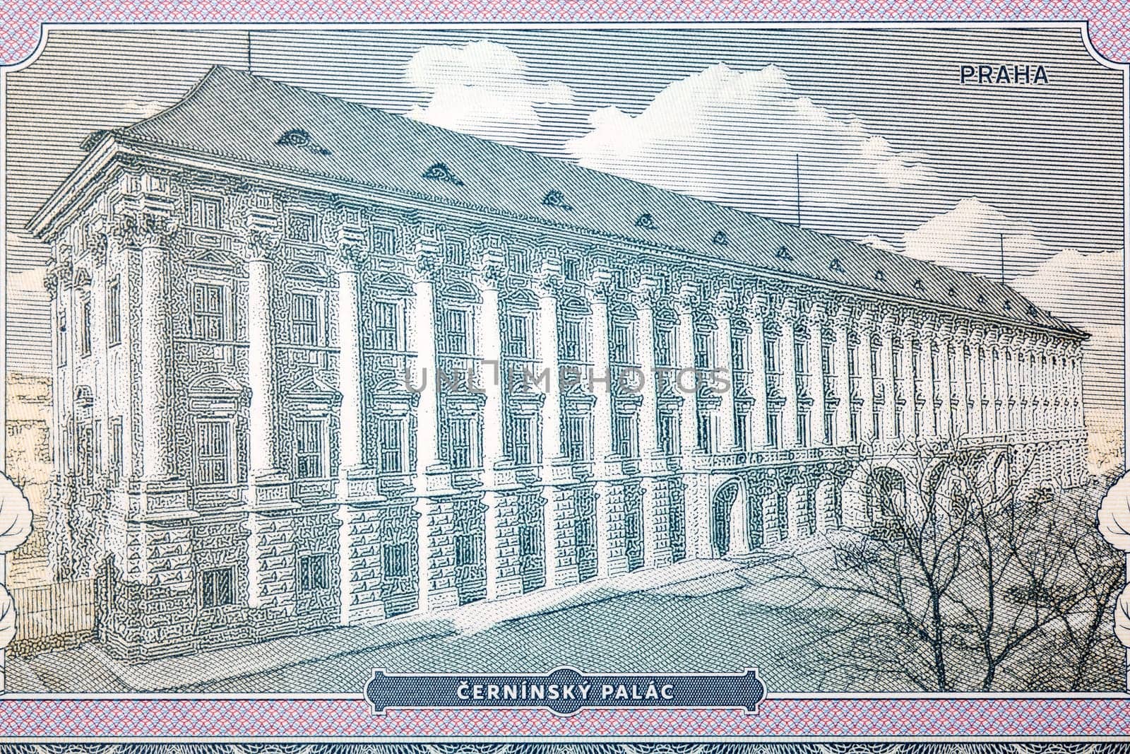 Czernin Palace in Prague from Czech money