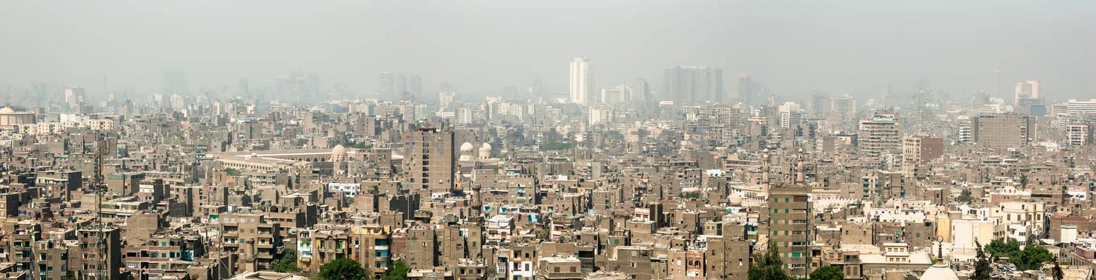 Cairo, Egypt - April 14 2008: Panoramic view of Cairo, Egypt.