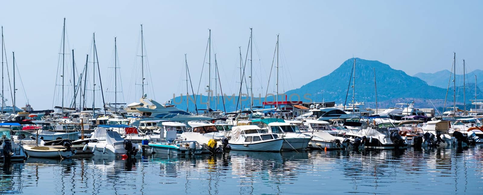 Yachts port in Montenegro by GekaSkr