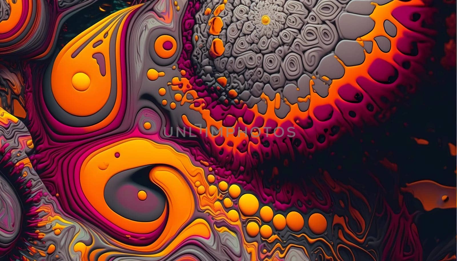 Psychedelic background. Surrealism Acid patterns Illustration