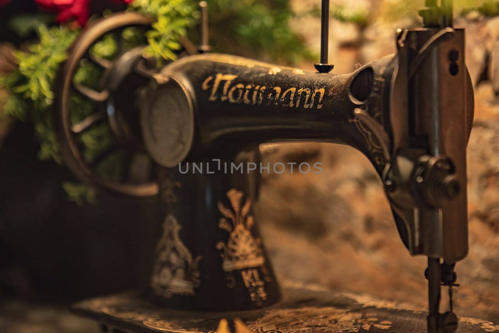 Antique Sewing Machine from the Industrial Revolution by pippocarlot