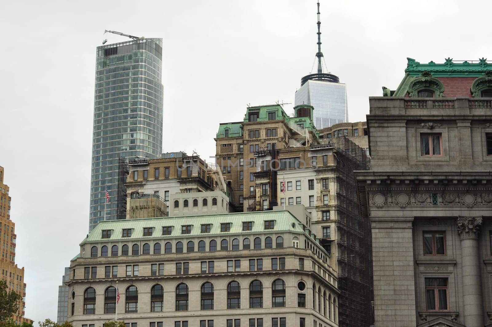 Apartment buildings in downtown Manhattan, New York, USA