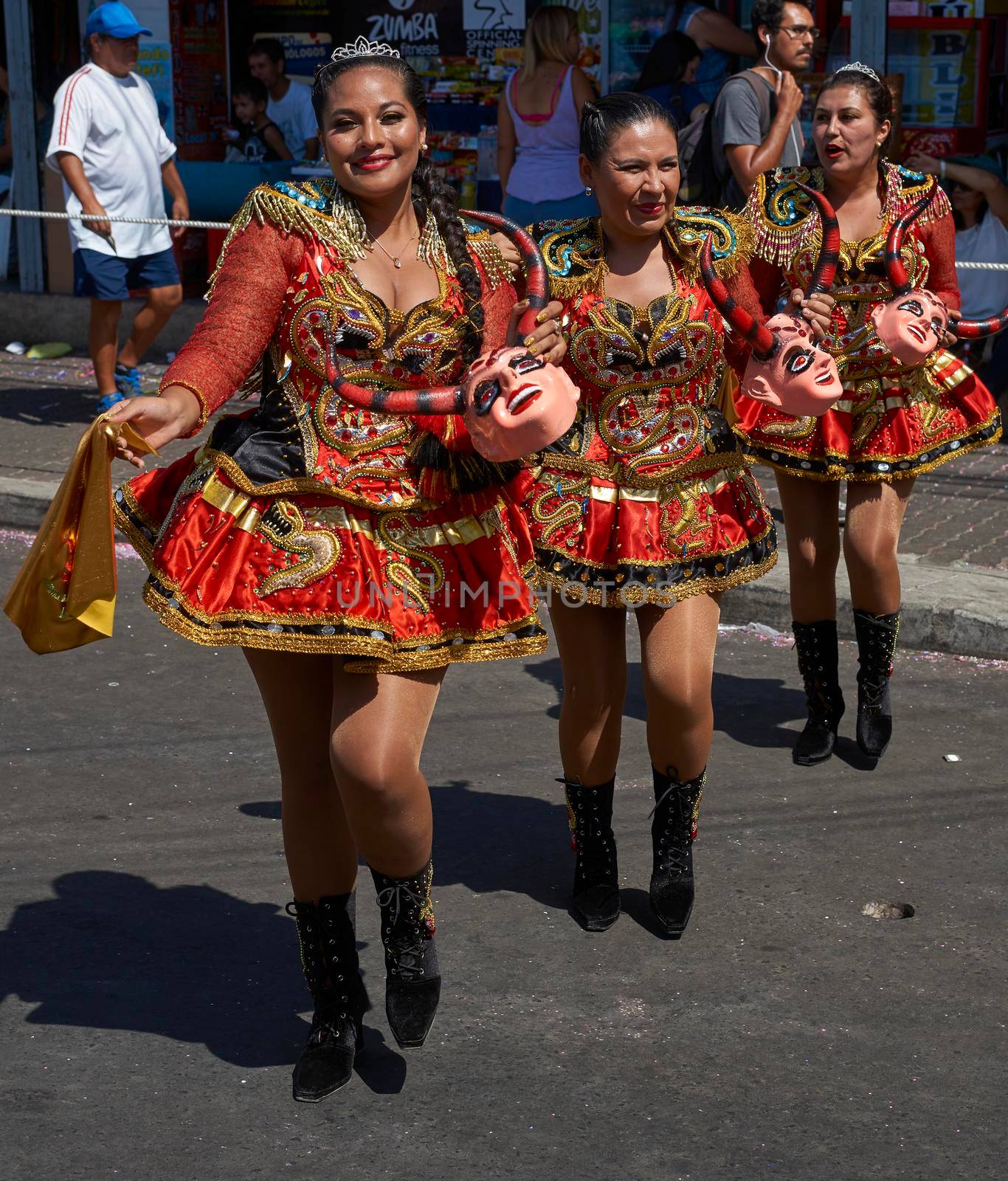 Diablada dancers at the Arica Carnival by JeremyRichards
