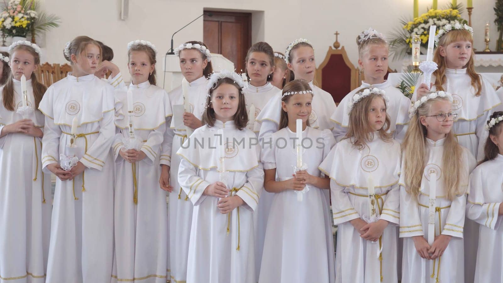 Children's First Catholic Communion in Belarus.