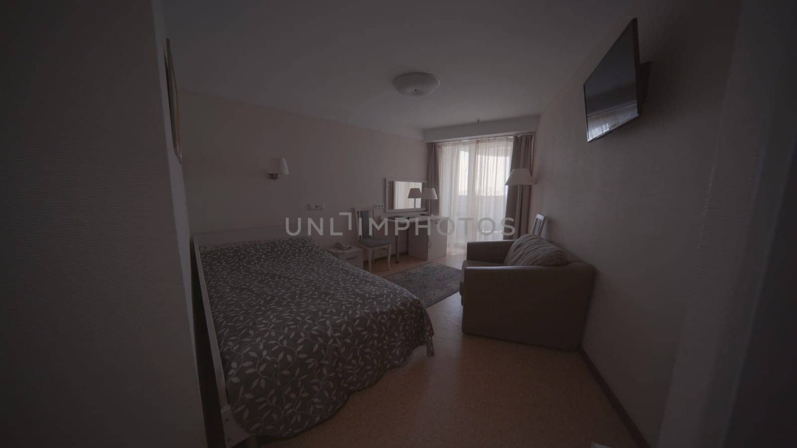 An empty room in an apartment building