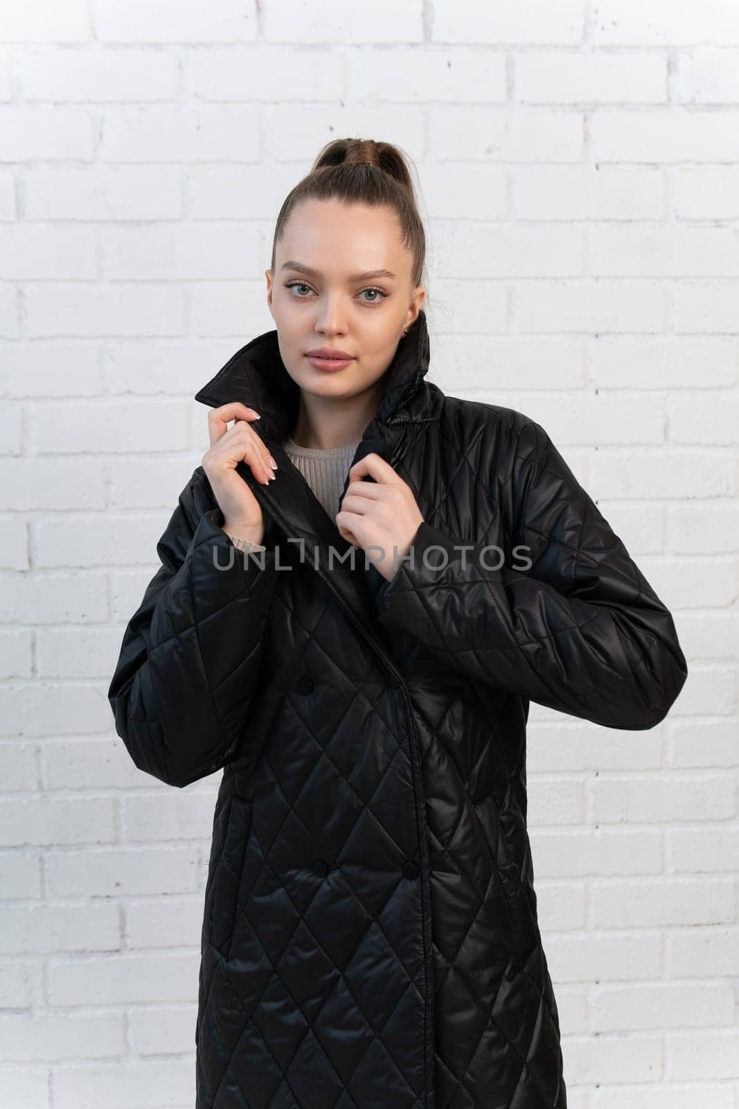 young caucasian jacket studio face isolated fashion background cool portrait model white stylish by 89167702191