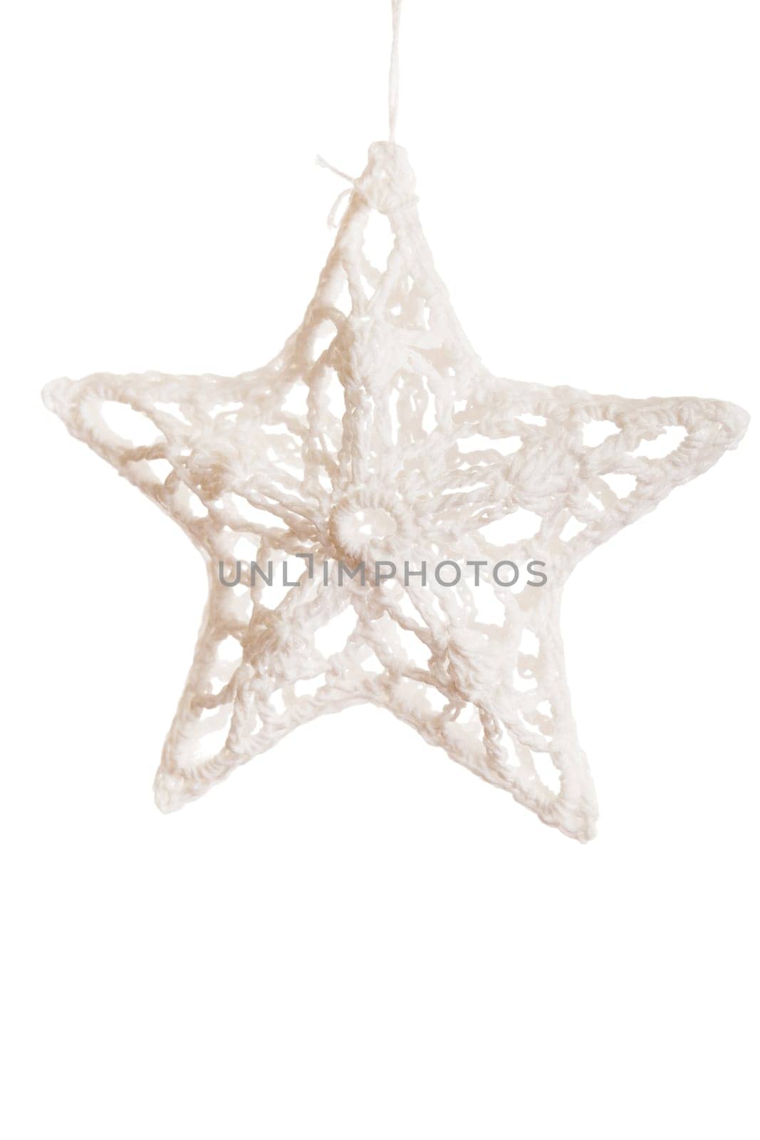 Christmas star isolated over white background by DCStudio