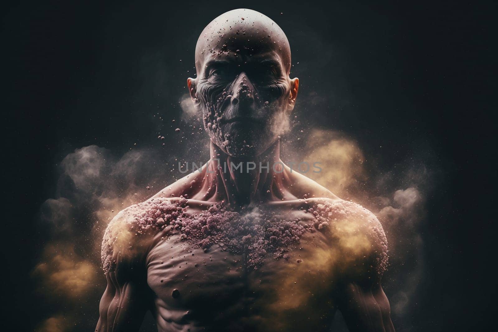 Oncology. Cancer cells. Chemotherapy. Portrait patient feels optimistic, supports sick people, volunteers. Faith in the future. Fighting to win. Treatment and recovery. .