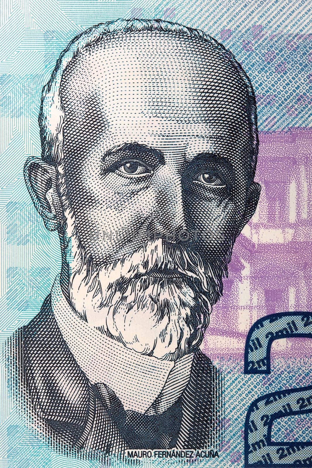 Mauro Fernandez Acuna a portrait from Costa Rican money by johan10