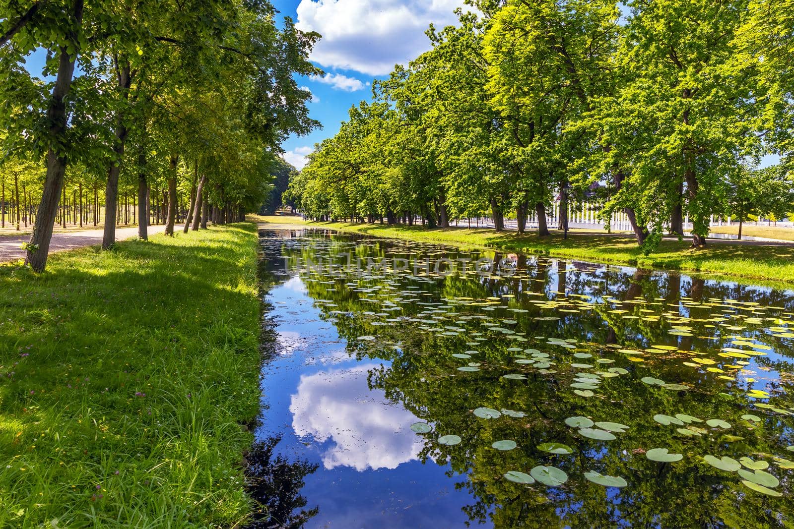 landscape in Schwerin Castle Park, Germany by seka33