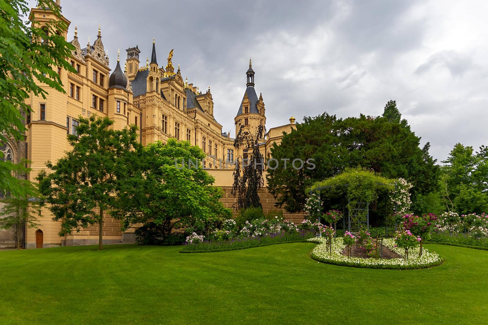 Schwerin Palace, in the city of Schwerin the capital of Mecklenburg-Vorpommern, Germany  by seka33