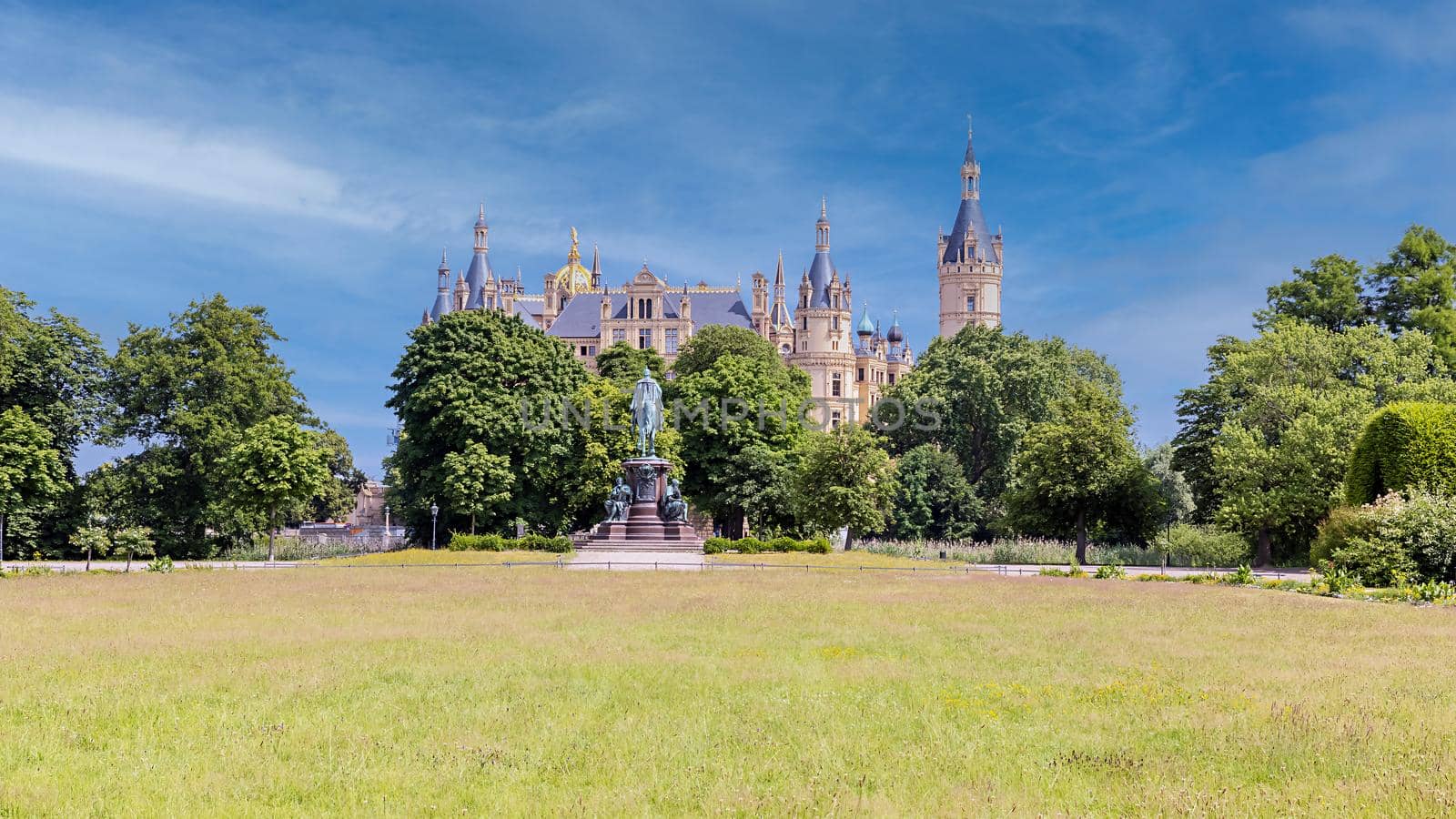 Schwerin Palace, in the city of Schwerin the capital of Mecklenburg-Vorpommern, Germany 