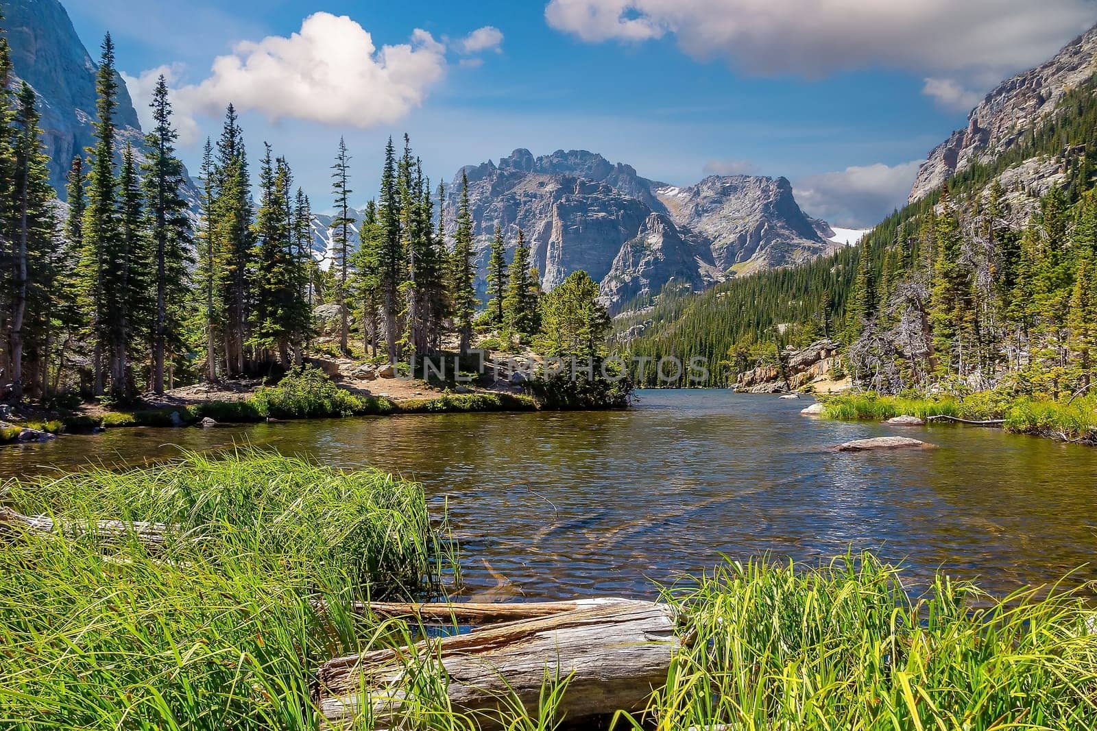 Landscape of Dream Lake in Rocky Mountain National Park in Colorado by f11photo