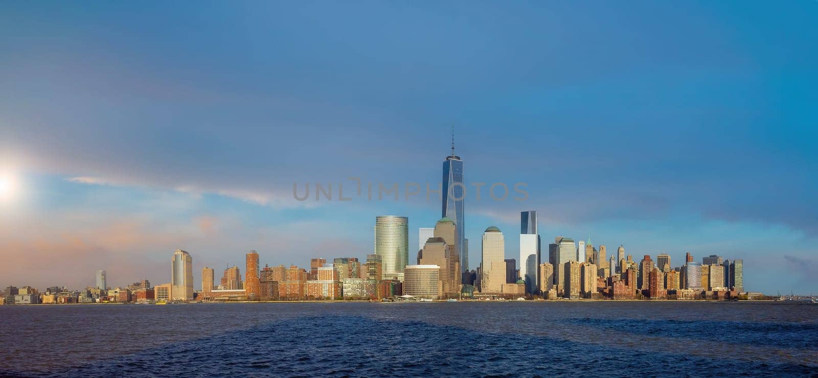 Manhattan city skyline cityscape of New York from New Jersey by f11photo