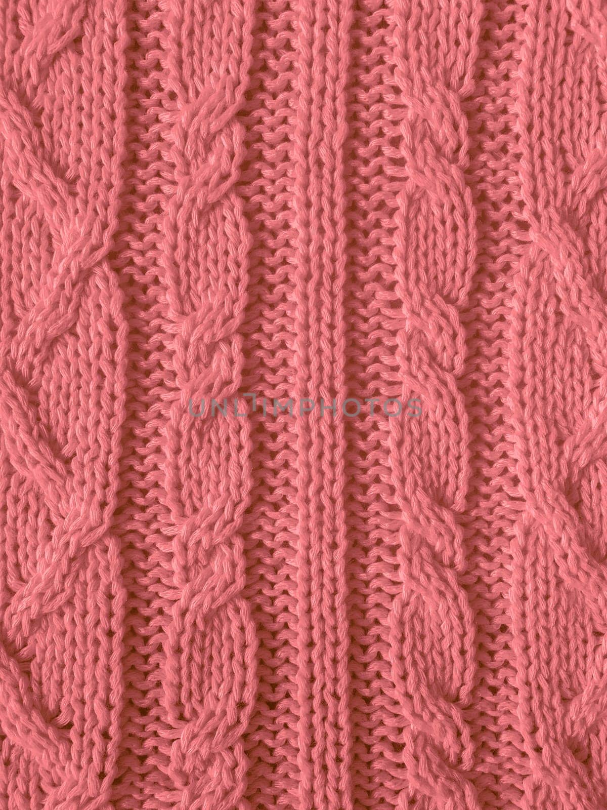 Xmas Knitted Background. Vintage Woolen Pullover. Closeup Knitwear Thread Cashmere. Christmas Knitted Texture. Abstract Linen Print. Soft Nordic Embroidery. Red Christmas Knitting Pattern.