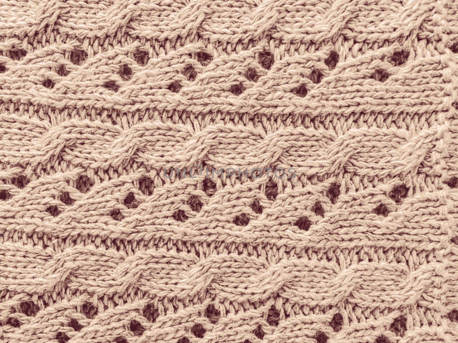 Beige Jacquard Knitting. Scandinavian Fiber Wallpaper. Abstract Linen Thread. Vintage Knitwear Canvas. Woven Fabrics. Holiday Wool Pattern. Handmade Cotton Background. Texture Knitted Fabric.