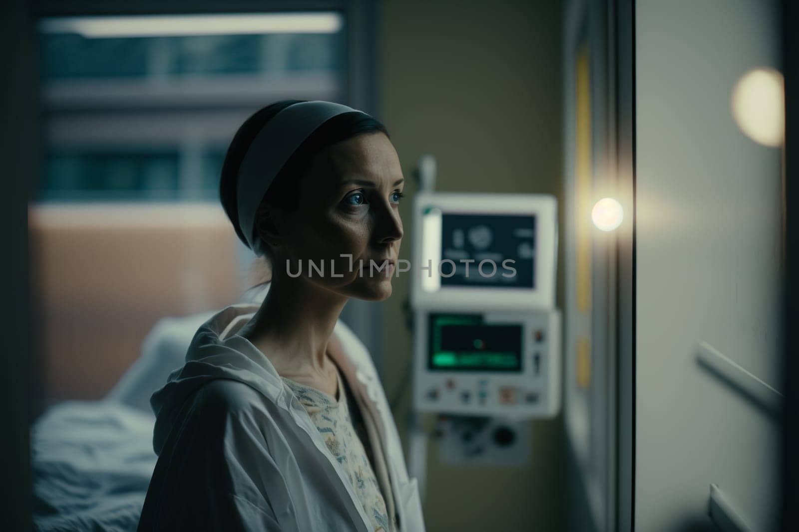 Oncology. Cancer cells. Chemotherapy. Portrait patient feels optimistic, supports sick people, volunteers. Faith in the future. Fighting to win. Treatment and recovery. .