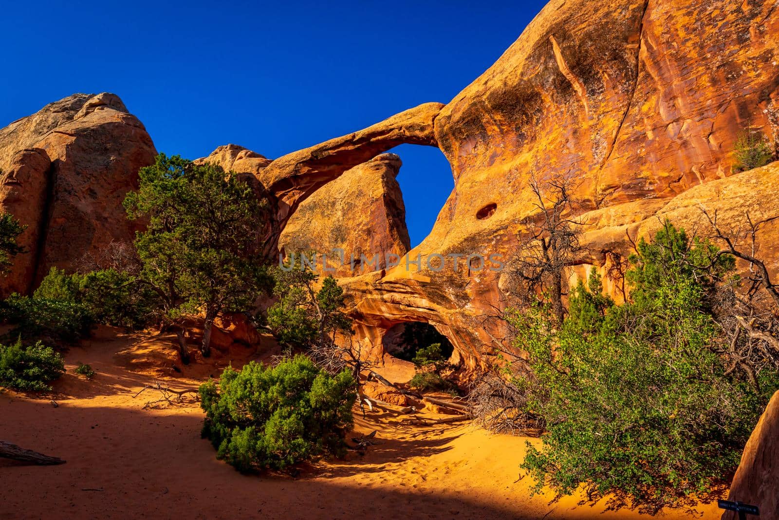 Double O Arch in Devil's Garden, Arches National Park, Utah