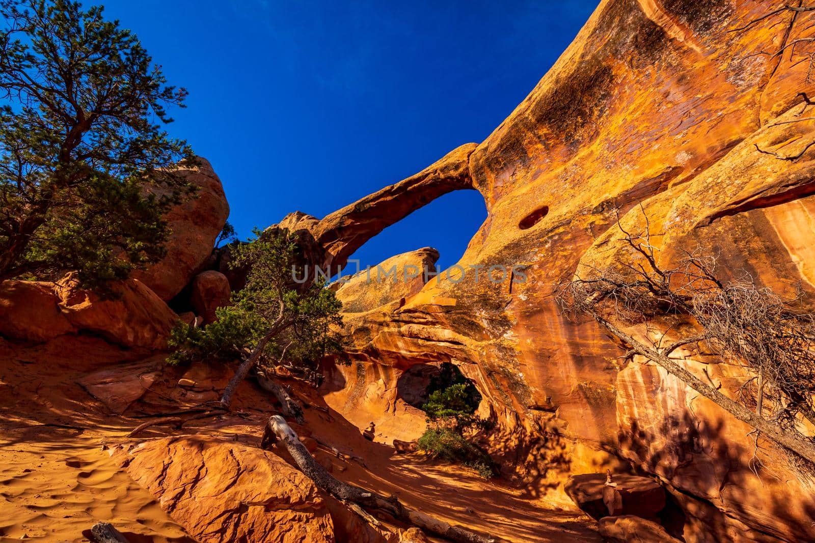 Double O Arch in Devil's Garden, Arches National Park, Utah