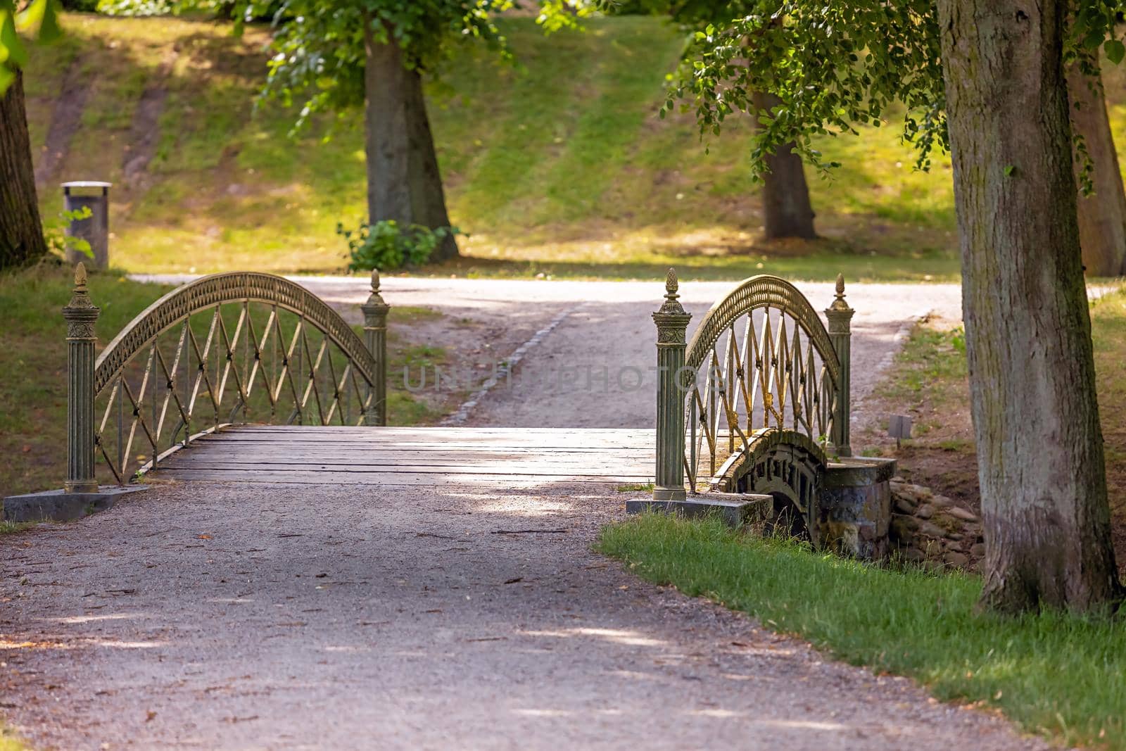 Bridge in Schwerin Castle Park  by seka33