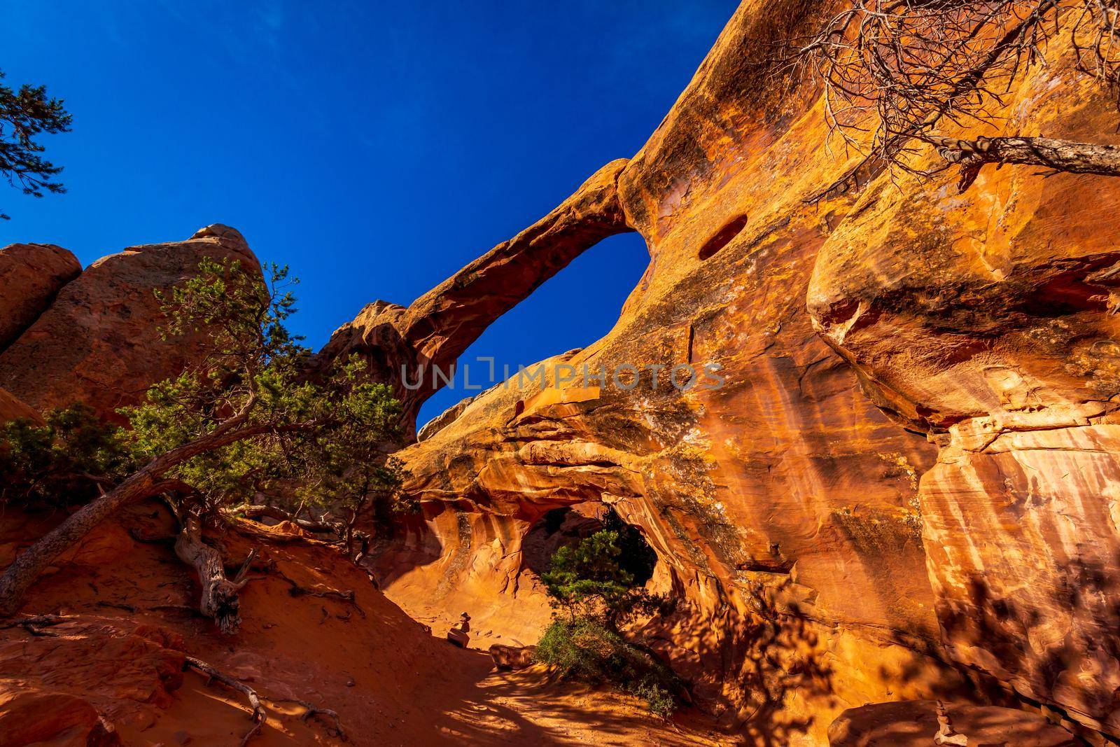 Double O Arch in Devil's Garden, Arches National Park, Utah