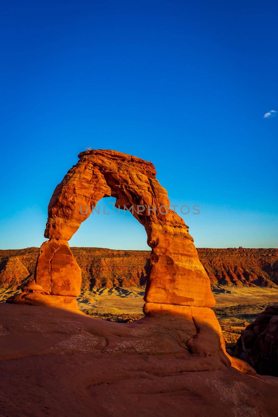 Delicate Arch near sunset, Arches National Park, Utah