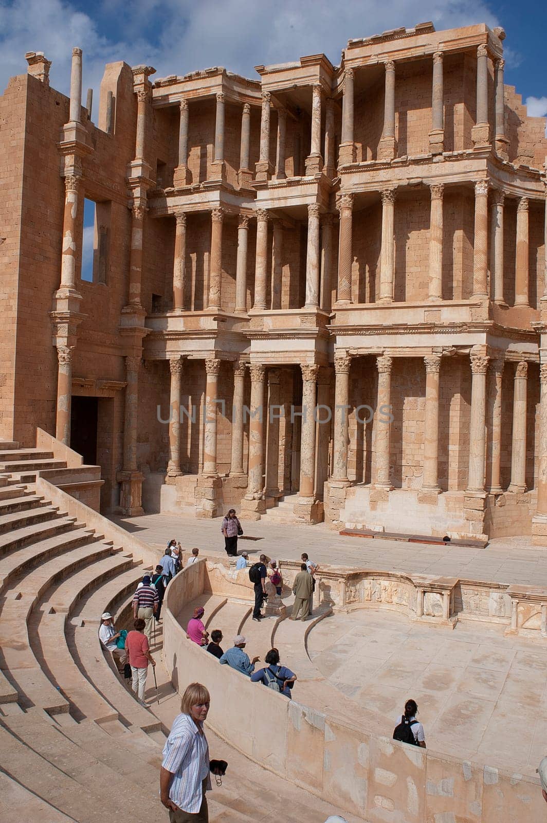 Archaeological Site of Sabratha, Libya - 10/31/2006:  The Theatre of the ancient Phoenician city of Sabratha