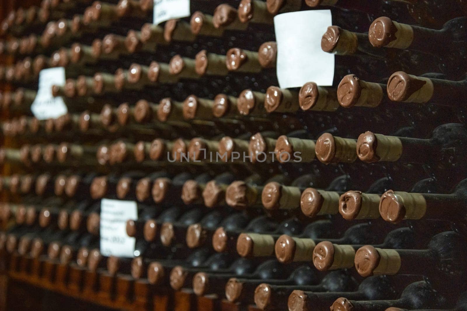 A closeup of a wine cellar. Concept of winemaking by A_Karim