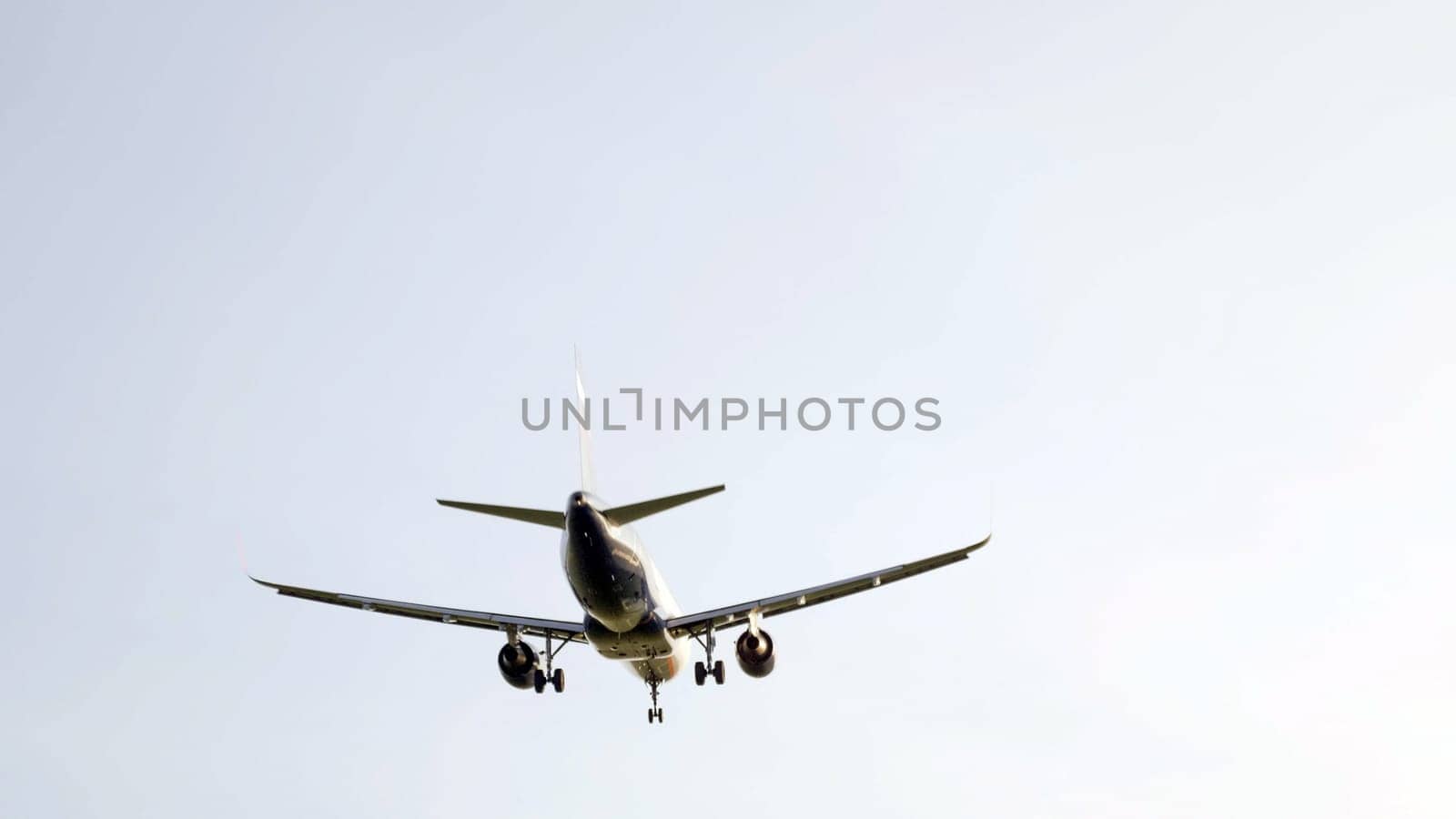 MOSCOW, RUSSIA, May 12, 2018: Company Aeroflot passenger plane comes in to land in to the airport Sheremetyevo, Russia.