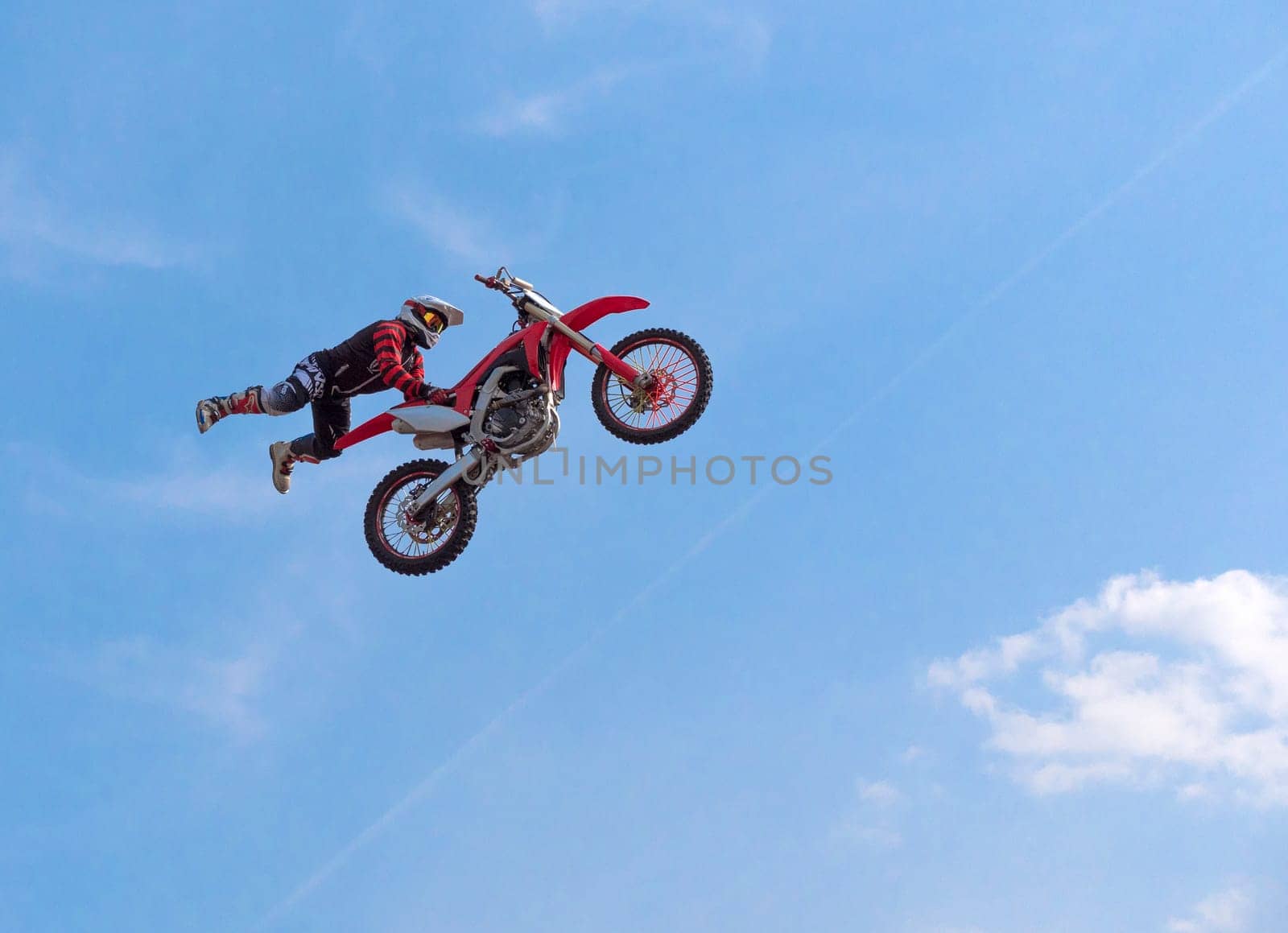 MOSCOW - JUNE 4: Motorcyclist at the European Championship in motocross in Russia on June 4, 2018 in Moscow, Russia.