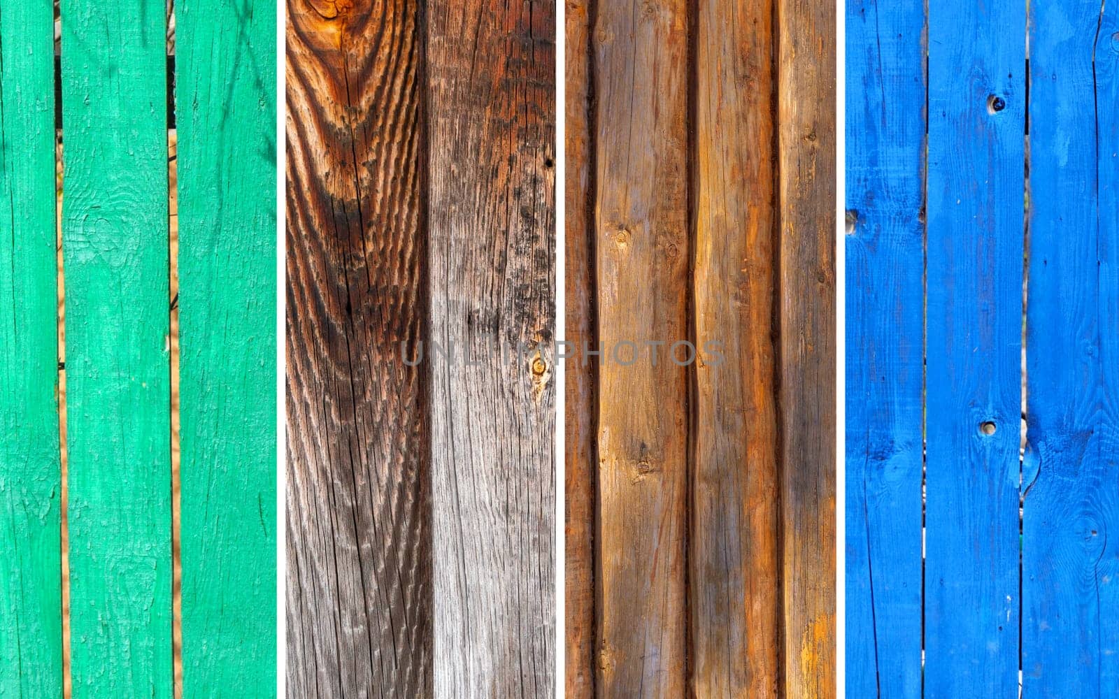 Wood tree board texture pattern set collage. Different Wooden Board Backgrounds Mix