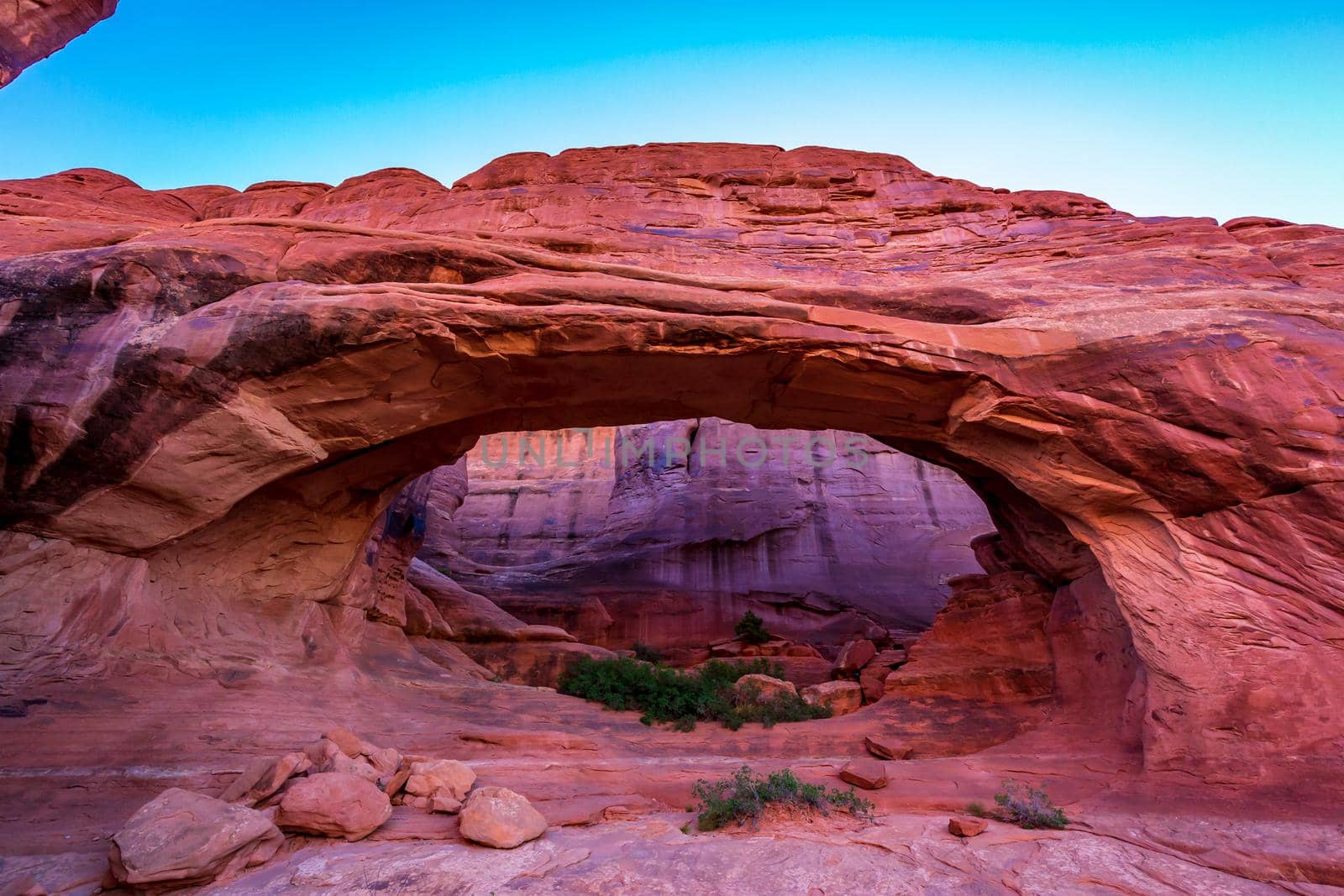 Tower Arch in the morning, Arches National Park, Utah